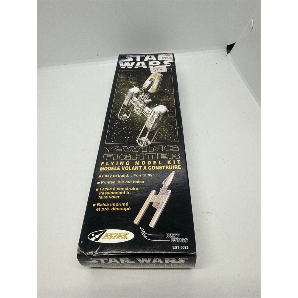 Vintage 1996 Estes Star Wars Y-Wing Figher Flying Model Kit EST 5023 Unopened